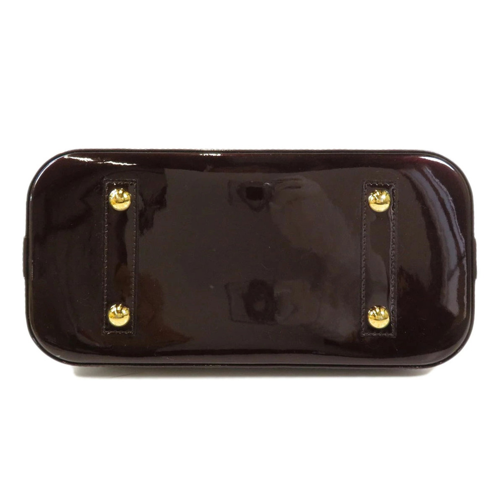 Louis Vuitton Alma Top Handle Bag Black Brown